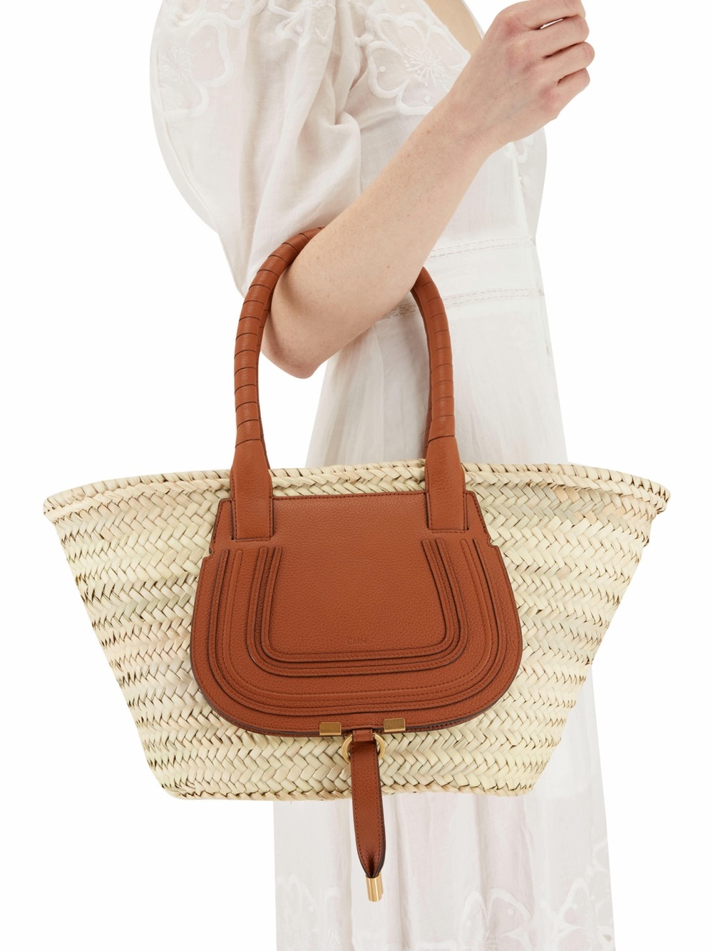 Chloe • Raffia Marcie Basket Medium
